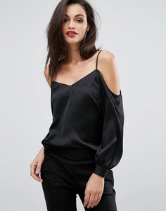 Блузка с длинными рукавами Lipsy - Черный