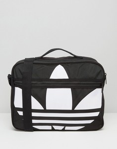 Сумка с логотипом-трилистником Adidas Airliner - Черный