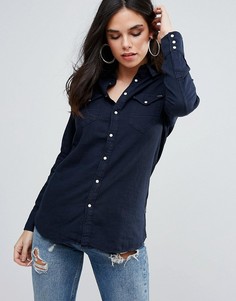 Прямая джинсовая рубашка G-Star Tacoma - Темно-синий
