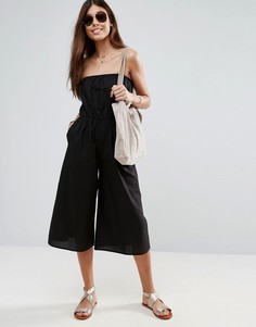 Хлопковый комбинезон-бандо ASOS - Черный