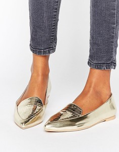 Балетки ASOS LEYTON - Золотой