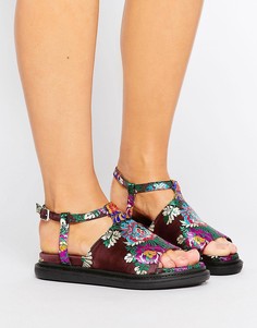 Массивные жаккардовые сандалии ASOS FLIPPED - Мульти