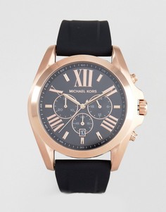 Часы с черным силиконовым ремешком Michael Kors MK8559 - Черный