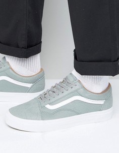 Серые кожаные премиум-кроссовки Vans Old Skool VA38G1MRZ - Серый