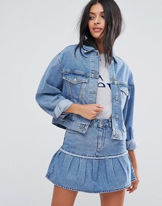 Синяя джинсовая куртка ASOS - Синий