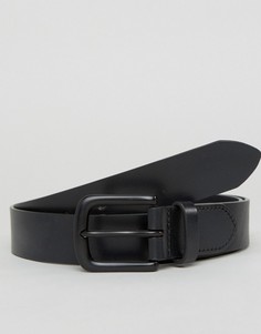 Черный кожаный ремень Jack Wills Hever - Черный