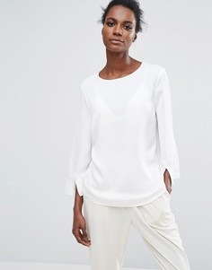 Блузка с длинными рукавами Selected - Белый