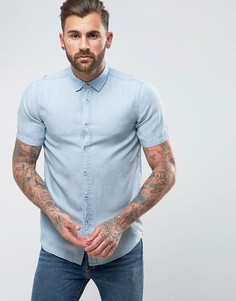 Джинсовая рубашка классического кроя ASOS - Синий
