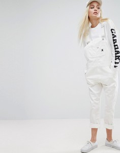 Свободный джинсовый комбинезон Carhartt WIP - Светло-серый