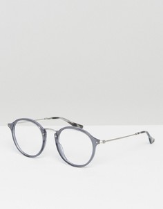 Круглые очки в серой оправе Ray-Ban 0RX2447V - Серый