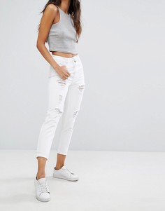 Рваные джинсы в винтажном стиле New Look - Белый