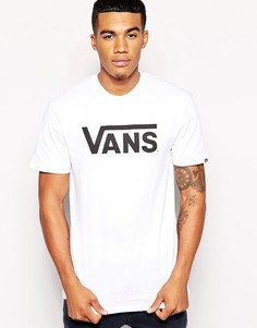 Футболка с классическим логотипом Vans - Белый