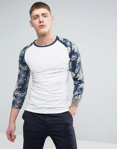 Топ с контрастными рукавами реглан Jack & Jones - Белый