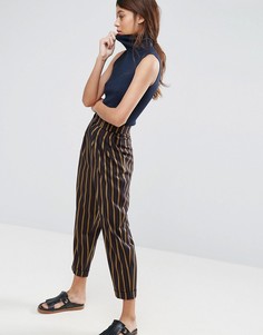 Брюки галифе в разноцветную полоску ASOS Mansy - Мульти