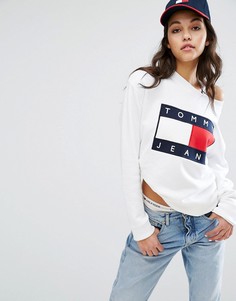 Свитшот с логотипом Tommy Jeans - Белый