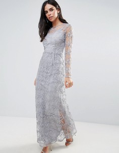 Кружевное платье макси Vero Moda - Синий