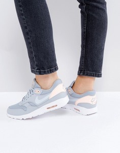 Серо-розовые кроссовки Nike Air Max 1 Ultra - Серый