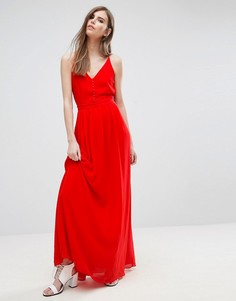 Платье макси на лямках Y.A.S Flawless - Красный