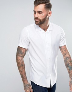 Белая oversize-рубашка с отложным воротником ASOS - Белый