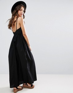 Платье макси с открытой спиной ASOS - Черный