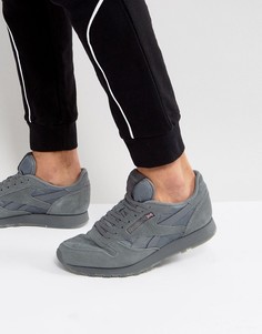 Серые кожаные кроссовки Reebok BS8895 - Серый