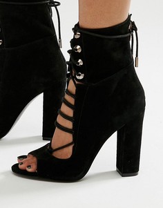 Замшевые сандалии на шнуровке Kendall + Kylie - Черный