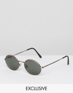 Круглые солнцезащитные очки Reclaimed Vintage - Медный