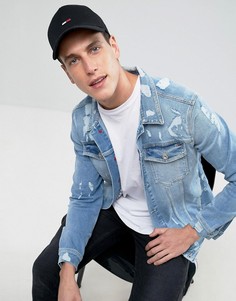 Черная бейсболка с логотипом-флажком Tommy Hilfiger Denim - Черный