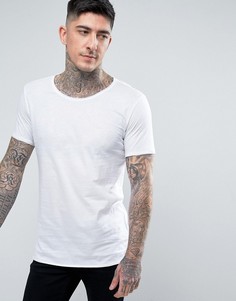 Узкая базовая футболка с круглым вырезом HUGO by Hugo Boss Depus - Белый