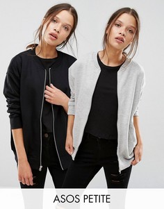 2 трикотажных бомбера ASOS PETITE The Ultimate - Скидка 10 - Мульти