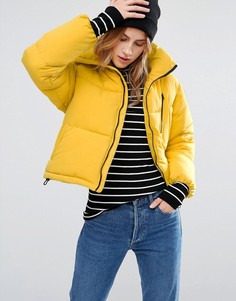 Свободная дутая куртка New Look - Желтый