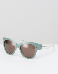 Массивные солнцезащитные очки кошачий глаз Marc By Marc Jacobs - Зеленый