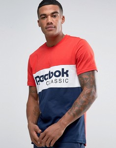 Красная футболка в полоску Reebok Archive BK3837 - Красный