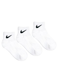 Комплект из 3 пар белых носков Nike - Белый