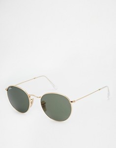 Круглые солнцезащитные очки Ray-Ban 0RB3447 - Золотой