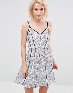 Платье с цветочным принтом Greylin Claire - Синий