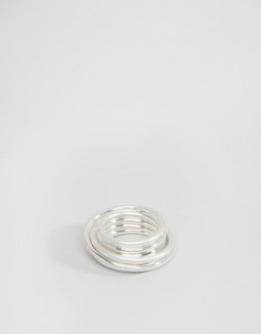 Серебристое кольцо-спираль на мизинец ASOS - Серебряный