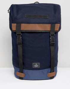 Темно-синий походный рюкзак из мельтона с контрастной отделкой ASOS - Темно-синий