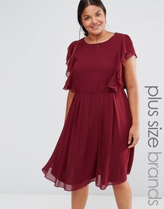 Платье с оборками Lovedrobe - Красный