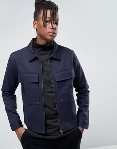 Куртка в стиле милитари с большими карманами Only & Sons - Темно-синий