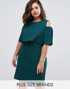Платье с открытыми плечами Rage Plus - Зеленый