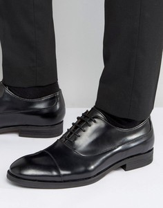 Кожаные оксфордские туфли Selected Homme - Черный