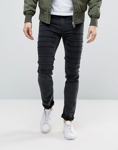 Черные выбеленные узкие джинсы Cheap Monday - Черный
