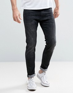 Выбеленные джинсы скинни Replay Jondrill - Черный