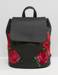 Рюкзак с цветочной вышивкой Skinnydip - Черный