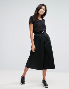 Трапециевидная юбка-шорты YMC - Черный
