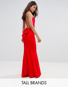 Платье макси с бантом City Goddess Tall - Красный