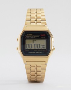 Электронные часы с золотым ремешком Casio A159WGEA-1EF - Золотой