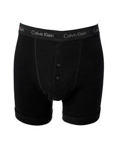 Боксеры-брифы с ширинкой на пуговичках Calvin Klein - Черный
