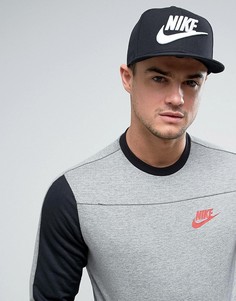 Бейсболка с логотипом Nike 584169-010 - Черный